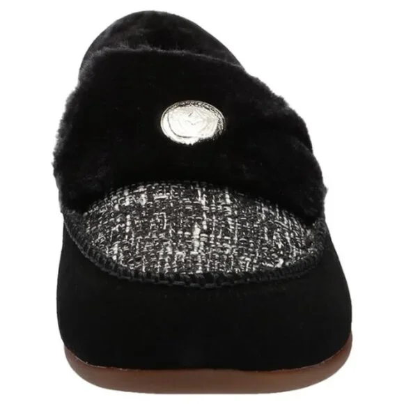 REVITALIGN Orthotic Women's Birch Tweed Slipper Size 5.5D (Wide) BLACK - Picture 2 of 7